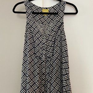 Anthropologie Maeve Navy Tank/Blouse